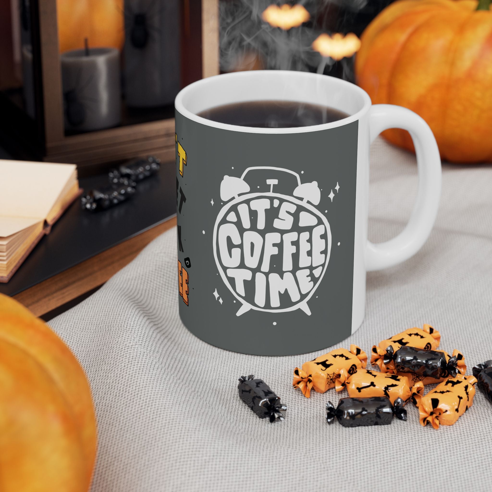 Don’t Forget to Drink Coffee: Glossy Black Ceramic Mug (11oz,15oz)