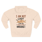 "I Am Not Lazy" Cute Cat Graphic Fleece Hoodie