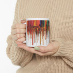 Color Drip Ceramic Mug — Bold Melted-Paint Design (11oz & 15oz)
