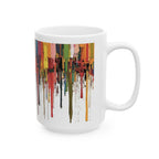 Color Drip Ceramic Mug — Bold Melted-Paint Design (11oz & 15oz)