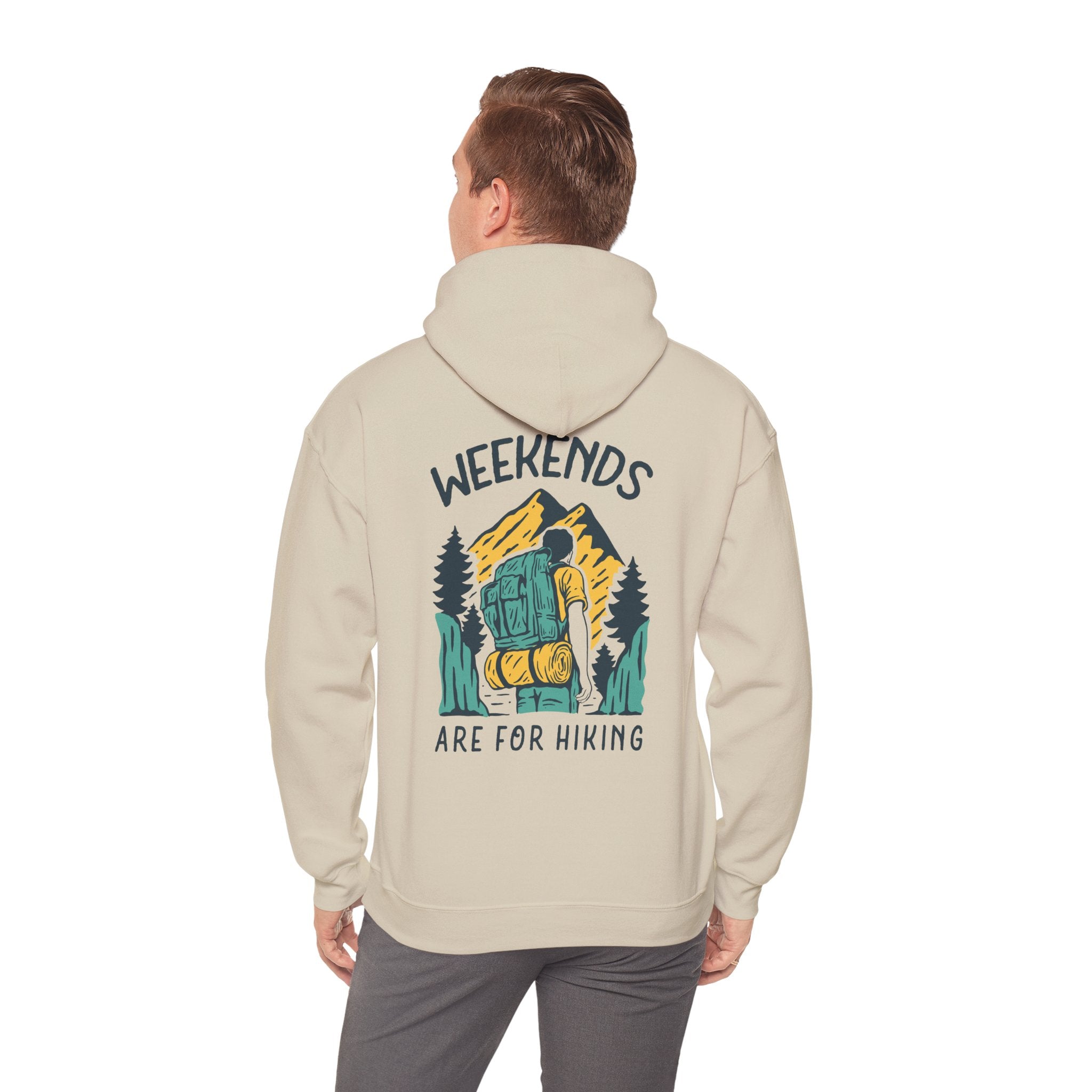 Escape Mountain Hoodie: Weekends Are for Hiking Outdoor Graphic Pullover