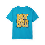 Women's T-Shirt — "My Blood Type Is Coffee" Graphic Tee