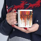 Color Drip Ceramic Mug — Bold Melted-Paint Design (11oz & 15oz)