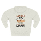 "I Am Not Lazy" Cute Cat Graphic Fleece Hoodie