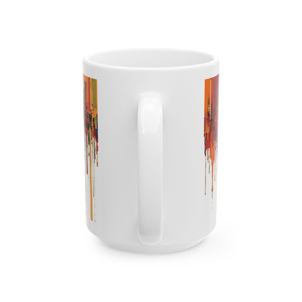 Color Drip Ceramic Mug — Bold Melted-Paint Design (11oz & 15oz)