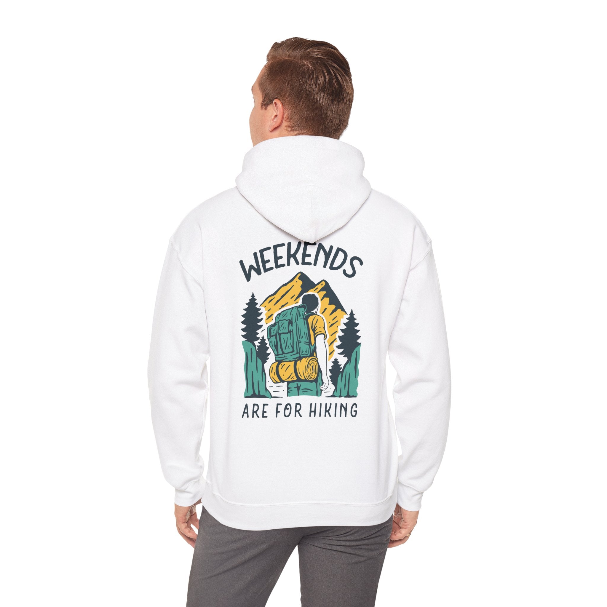 Escape Mountain Hoodie: Weekends Are for Hiking Outdoor Graphic Pullover