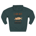 "I Am Not Lazy" Cute Cat Graphic Fleece Hoodie