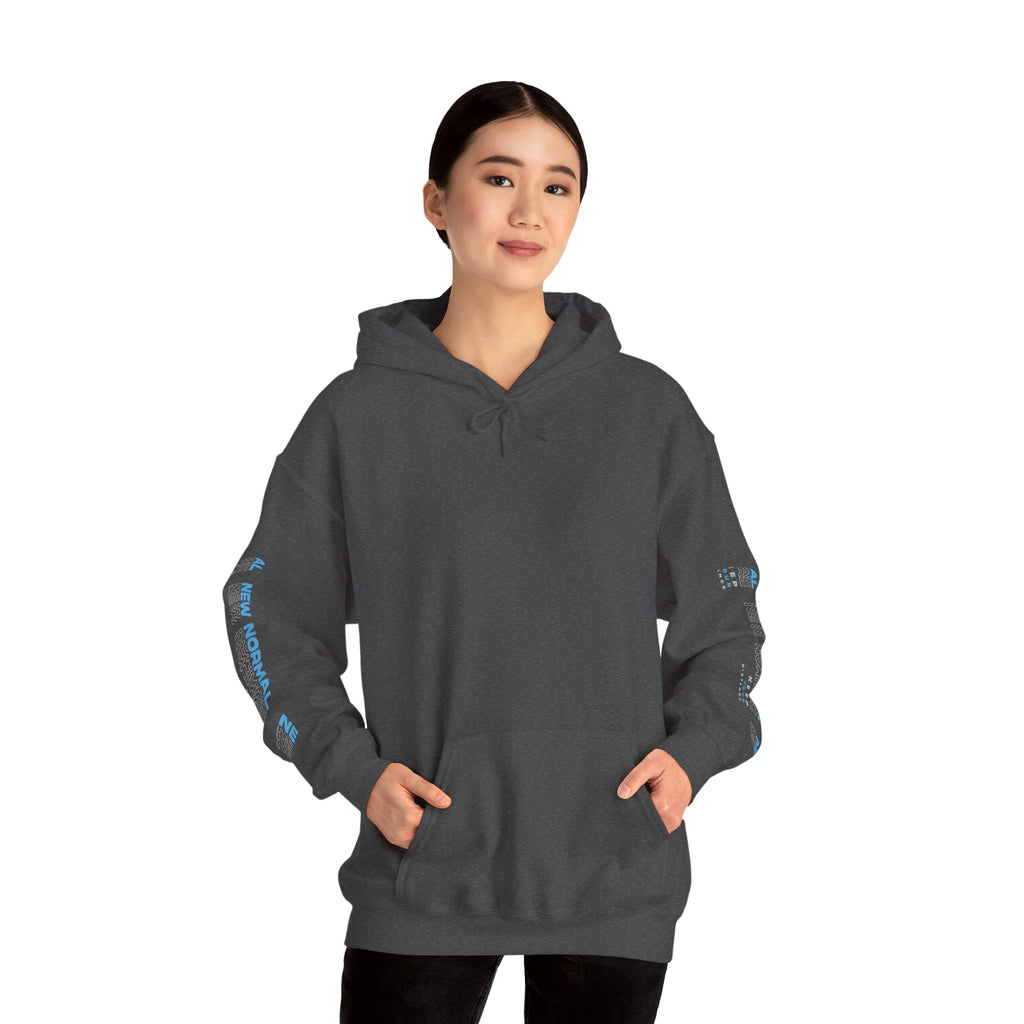 Women's Retro Paint Stripe Hoodie — “85 EST.” Graphic Sleeve Hoodie