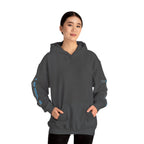 Women's Retro Paint Stripe Hoodie — “85 EST.” Graphic Sleeve Hoodie