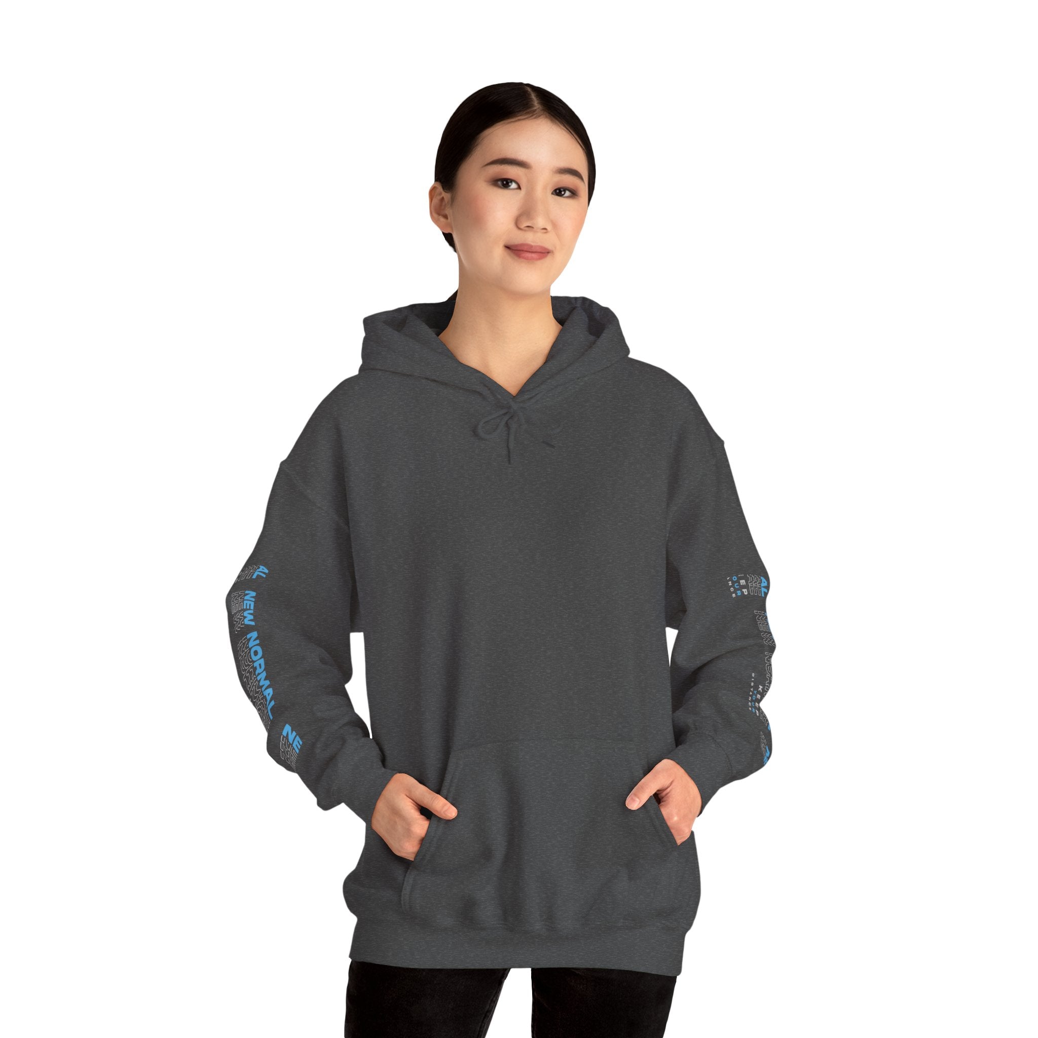 Women's Retro Paint Stripe Hoodie — “85 EST.” Graphic Sleeve Hoodie