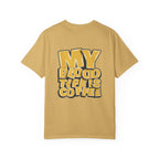 Women's T-Shirt — "My Blood Type Is Coffee" Graphic Tee