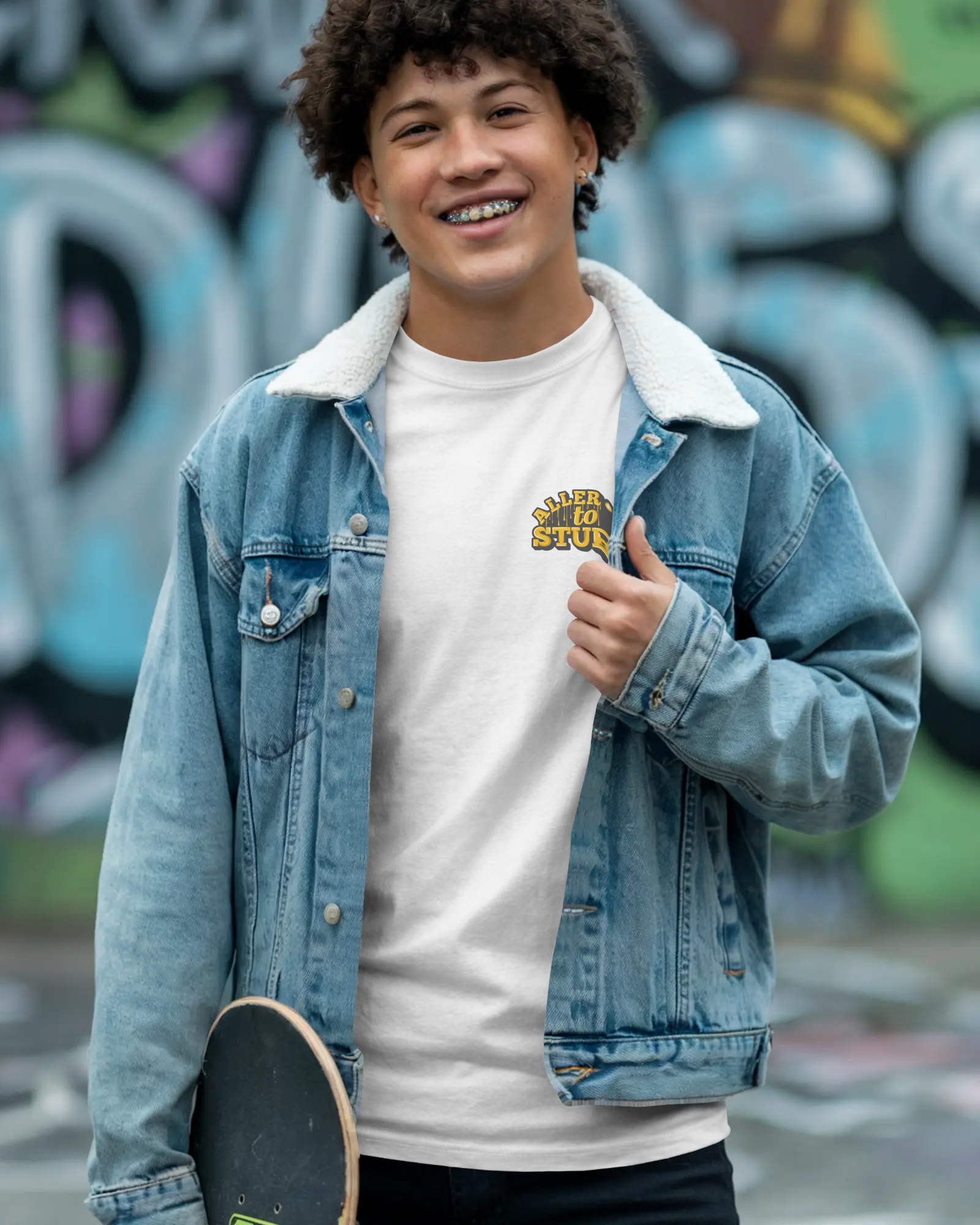 Allergic to Stupid Graphic T-Shirt — Funny Sarcastic Vintage Unisex Tee