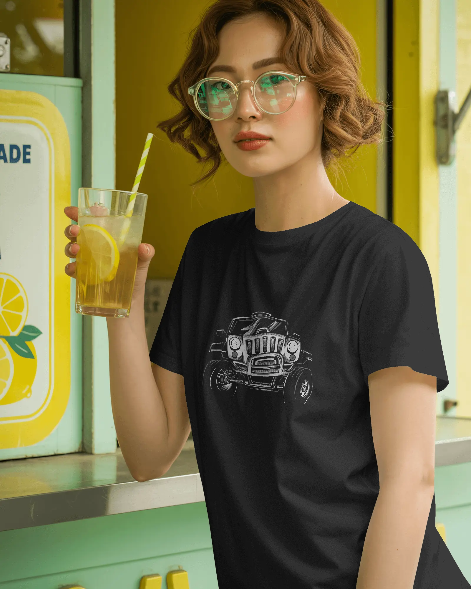 Vintage Hot Rod Women's Graphic T-Shirt — Classic Car Retro Streetwear Tee