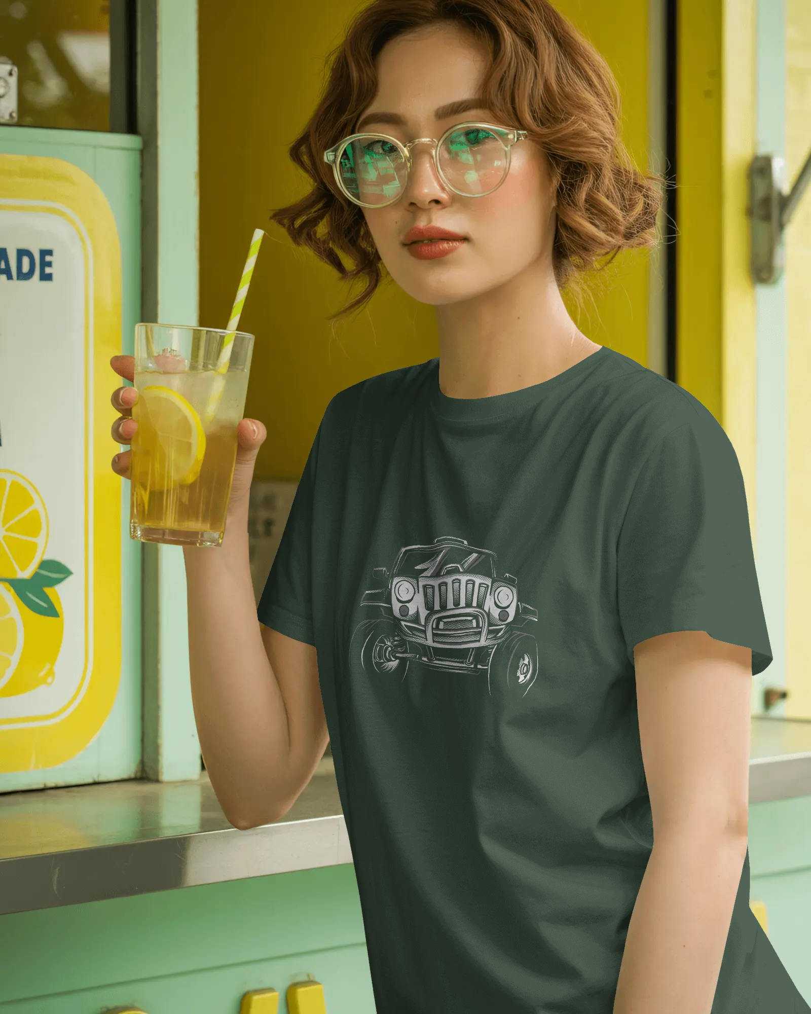 Vintage Hot Rod Women's Graphic T-Shirt — Classic Car Retro Streetwear Tee