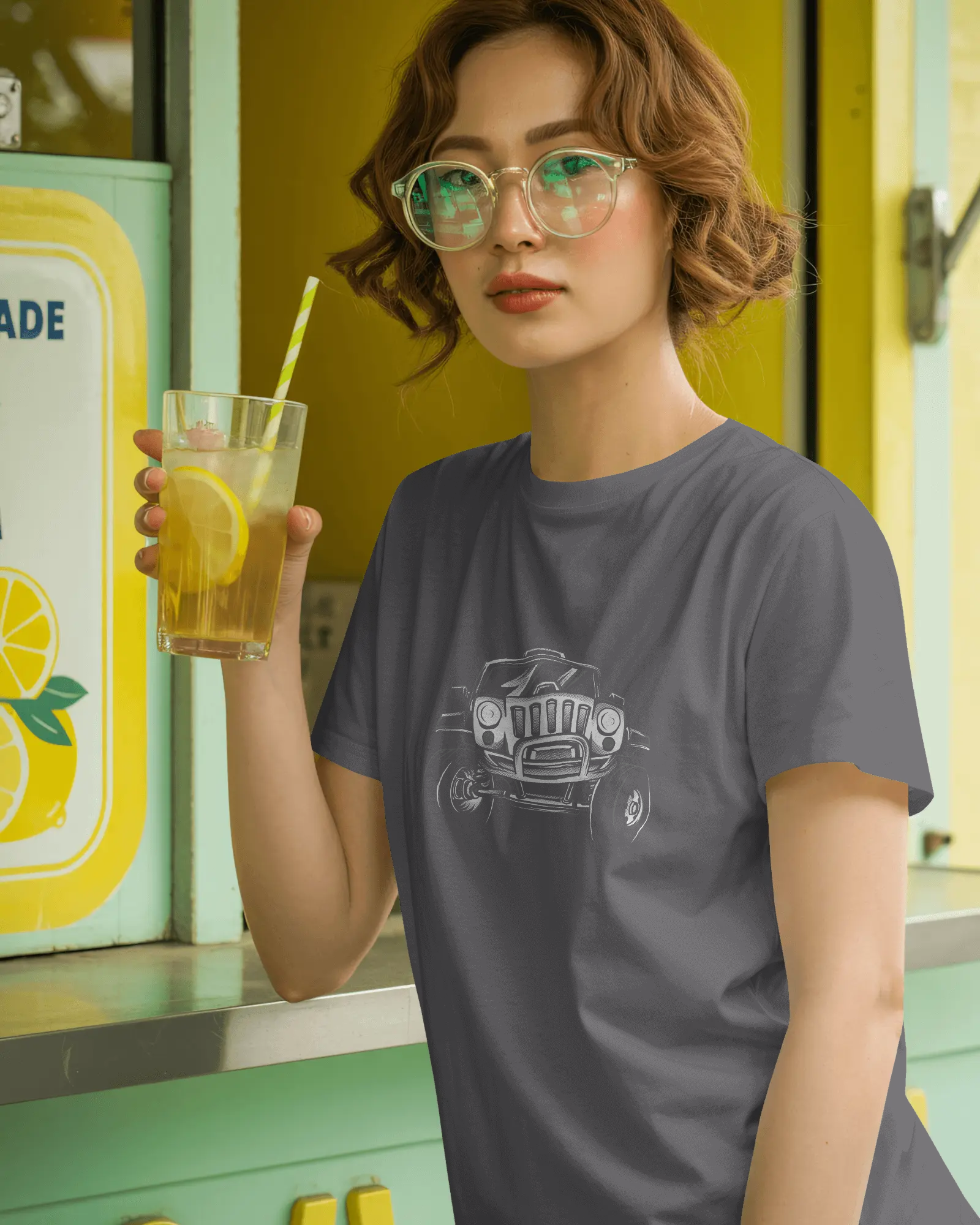 Vintage Hot Rod Women's Graphic T-Shirt — Classic Car Retro Streetwear Tee