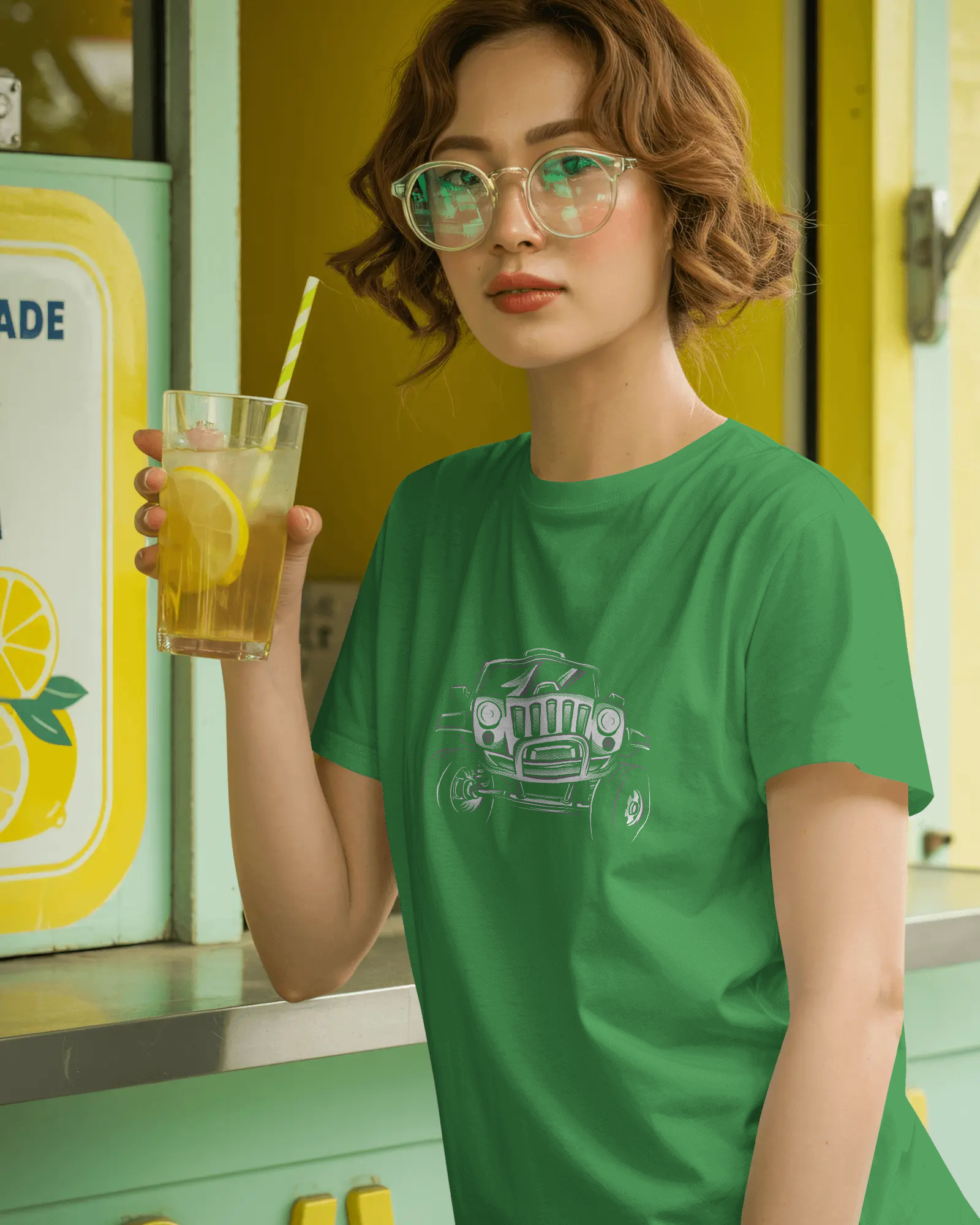 Vintage Hot Rod Women's Graphic T-Shirt — Classic Car Retro Streetwear Tee