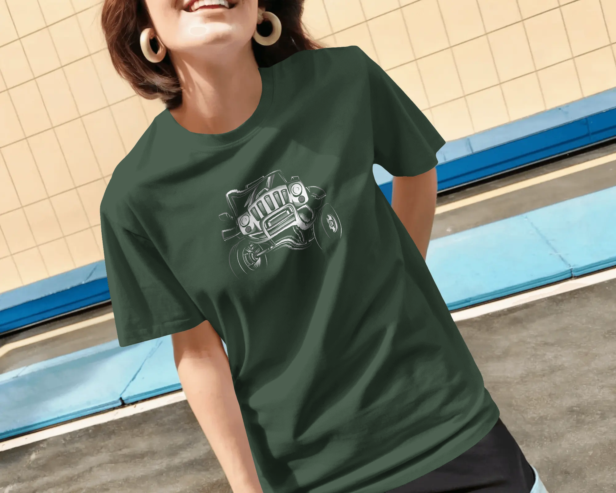 Vintage Hot Rod Women's Graphic T-Shirt — Classic Car Retro Streetwear Tee