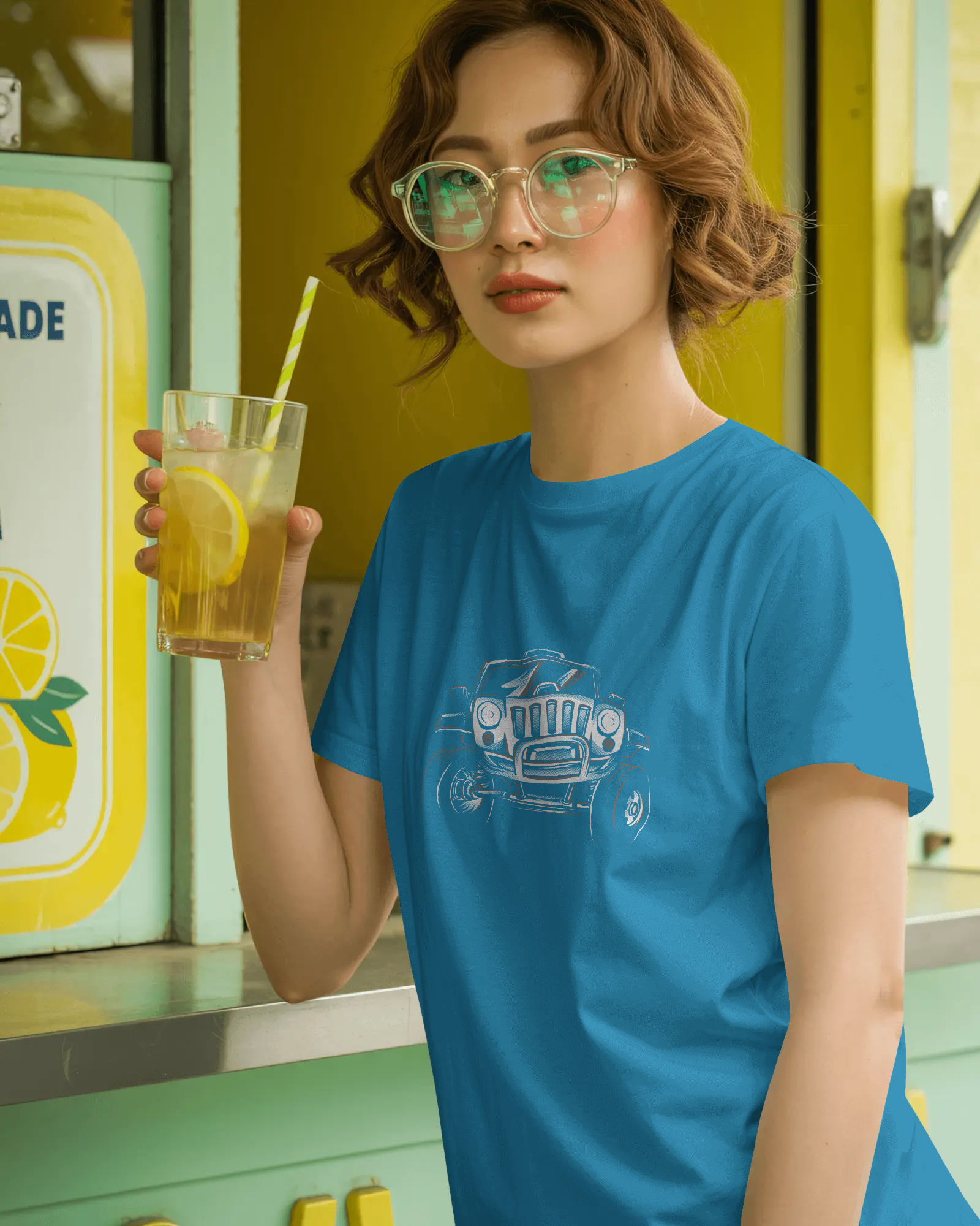 Vintage Hot Rod Women's Graphic T-Shirt — Classic Car Retro Streetwear Tee