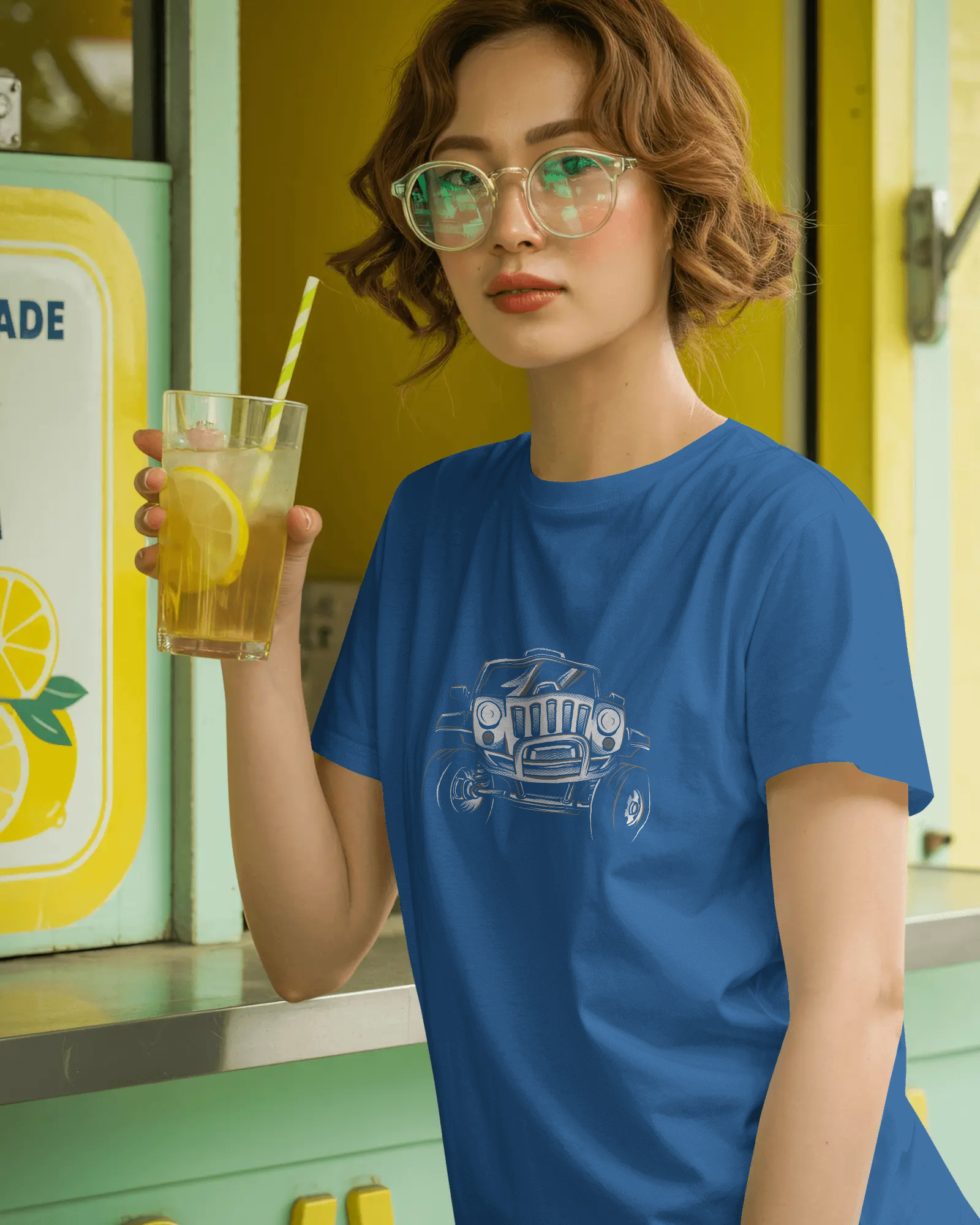 Vintage Hot Rod Women's Graphic T-Shirt — Classic Car Retro Streetwear Tee