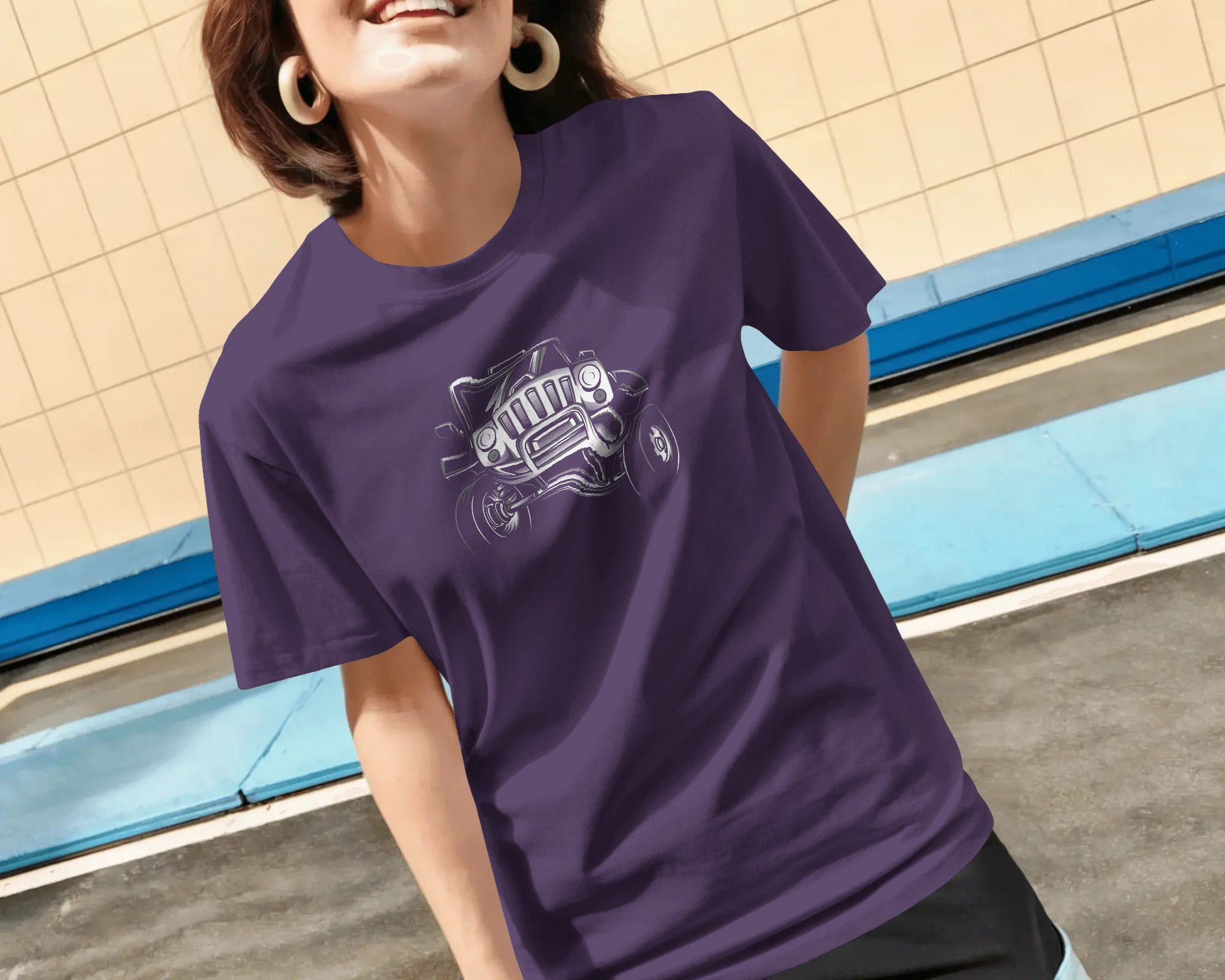 Vintage Hot Rod Women's Graphic T-Shirt — Classic Car Retro Streetwear Tee