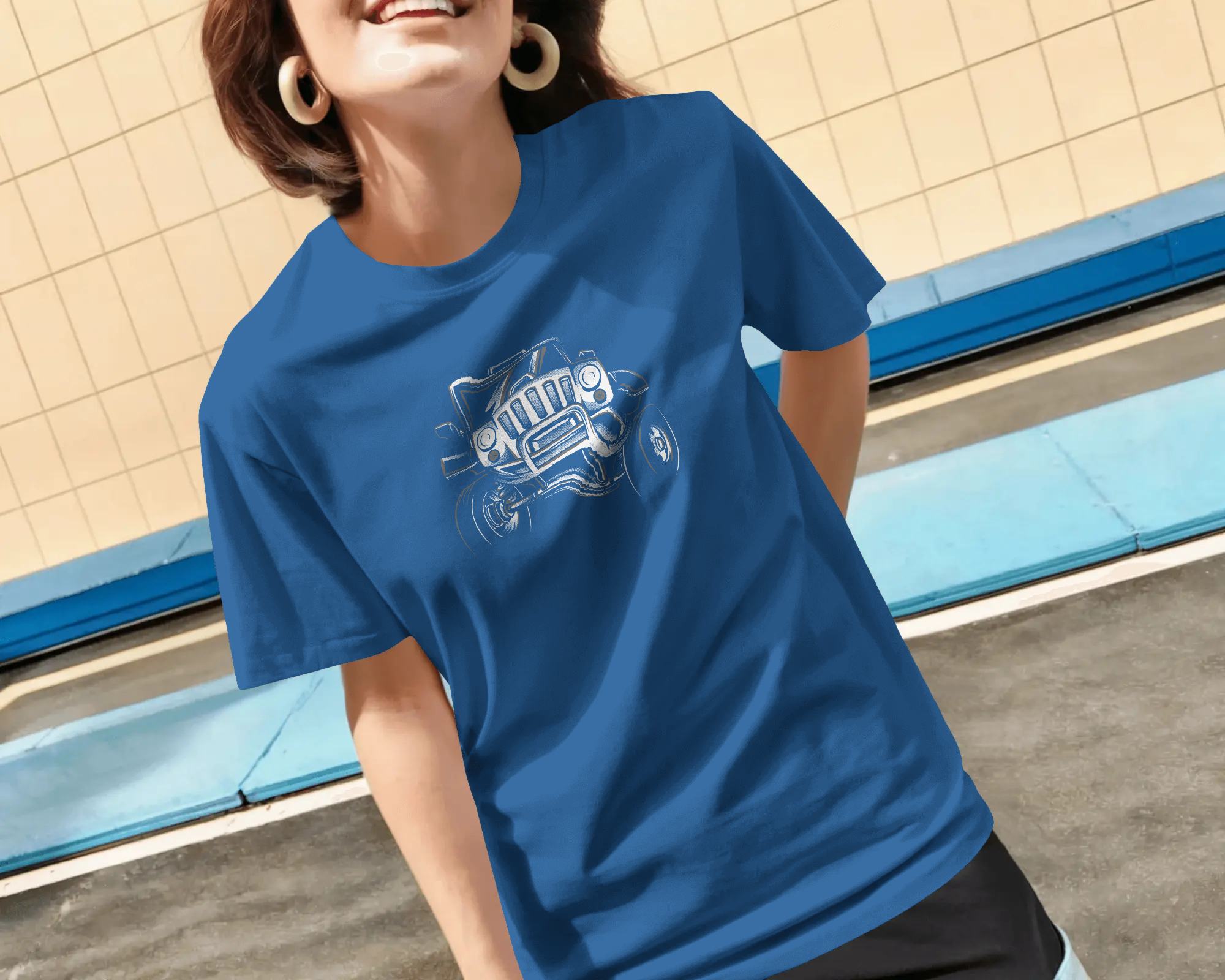 Vintage Hot Rod Women's Graphic T-Shirt — Classic Car Retro Streetwear Tee