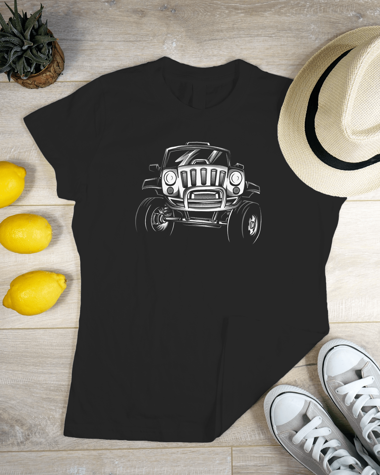 Vintage Hot Rod Women's Graphic T-Shirt — Classic Car Retro Streetwear Tee