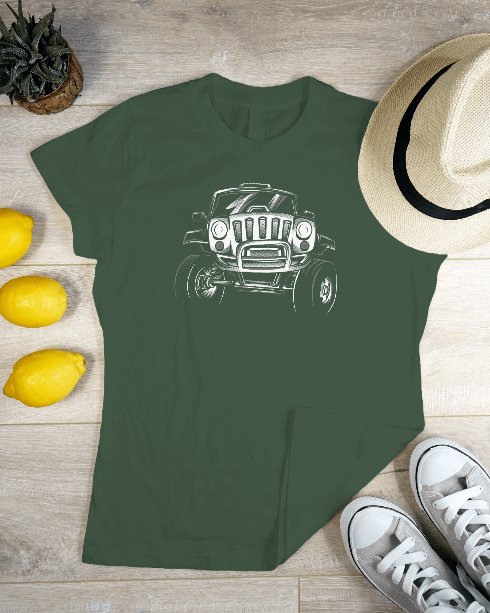 Vintage Hot Rod Women's Graphic T-Shirt — Classic Car Retro Streetwear Tee