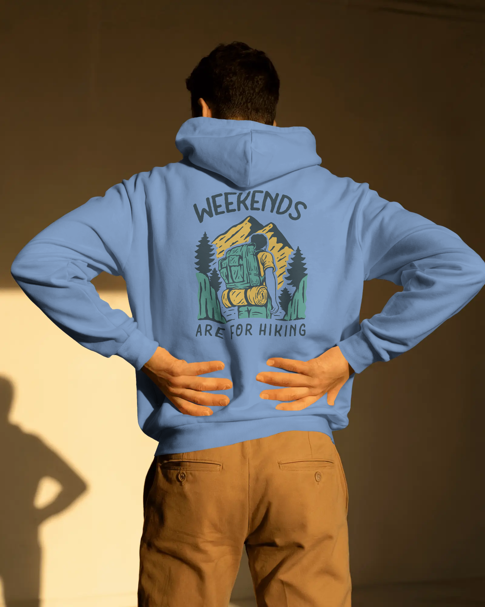 Escape Mountain Hoodie: Weekends Are for Hiking Outdoor Graphic Pullover