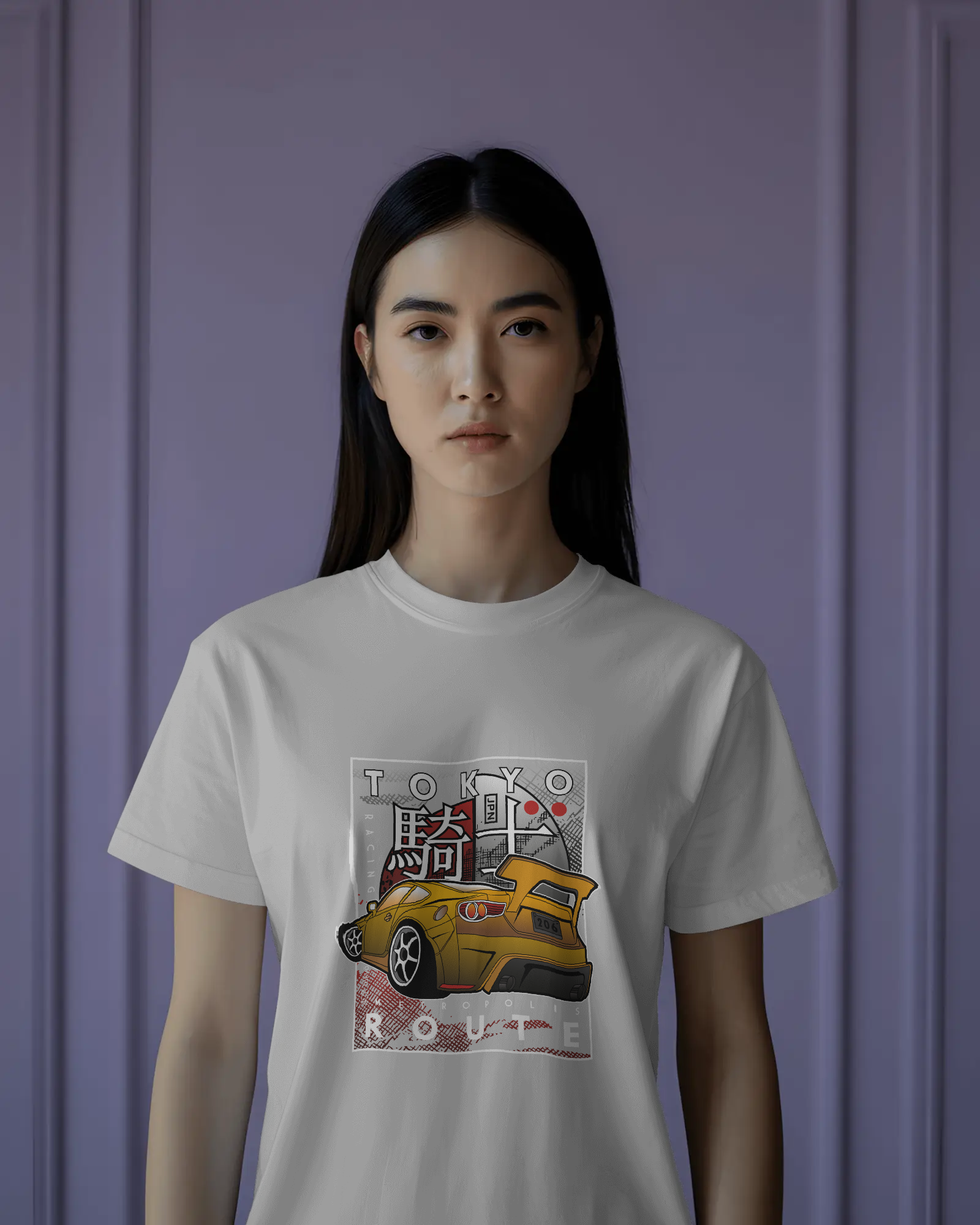 Tokyo Drift Sports Car Women's Graphic T-Shirt: JDM Racing Tuner Culture Tee