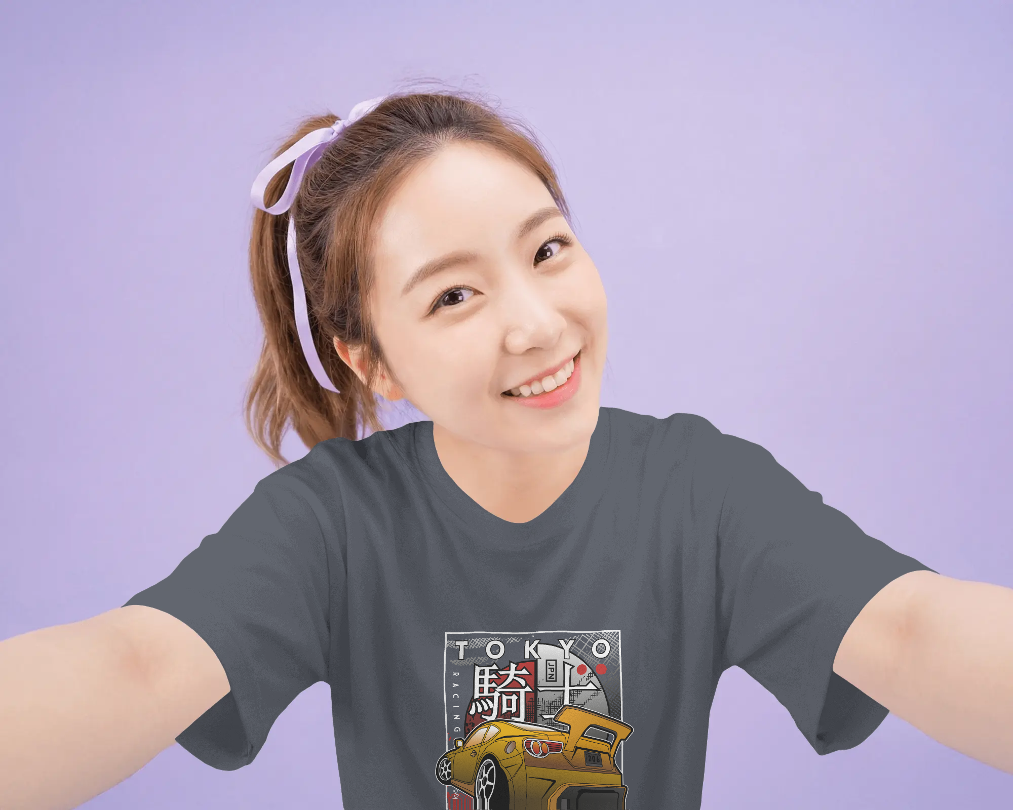 Tokyo Drift Sports Car Women's Graphic T-Shirt: JDM Racing Tuner Culture Tee