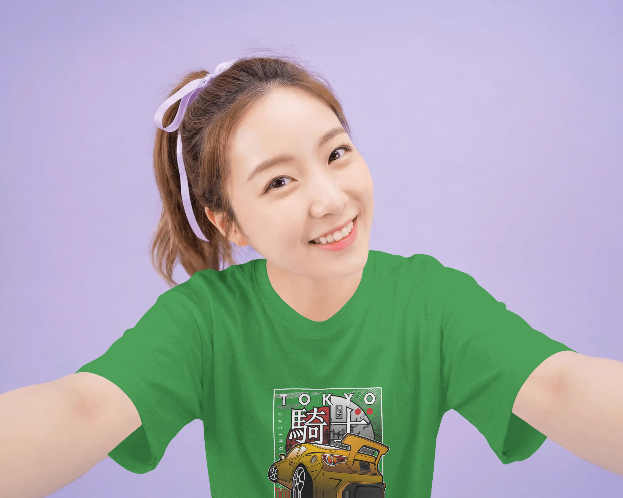 Tokyo Drift Sports Car Women's Graphic T-Shirt: JDM Racing Tuner Culture Tee