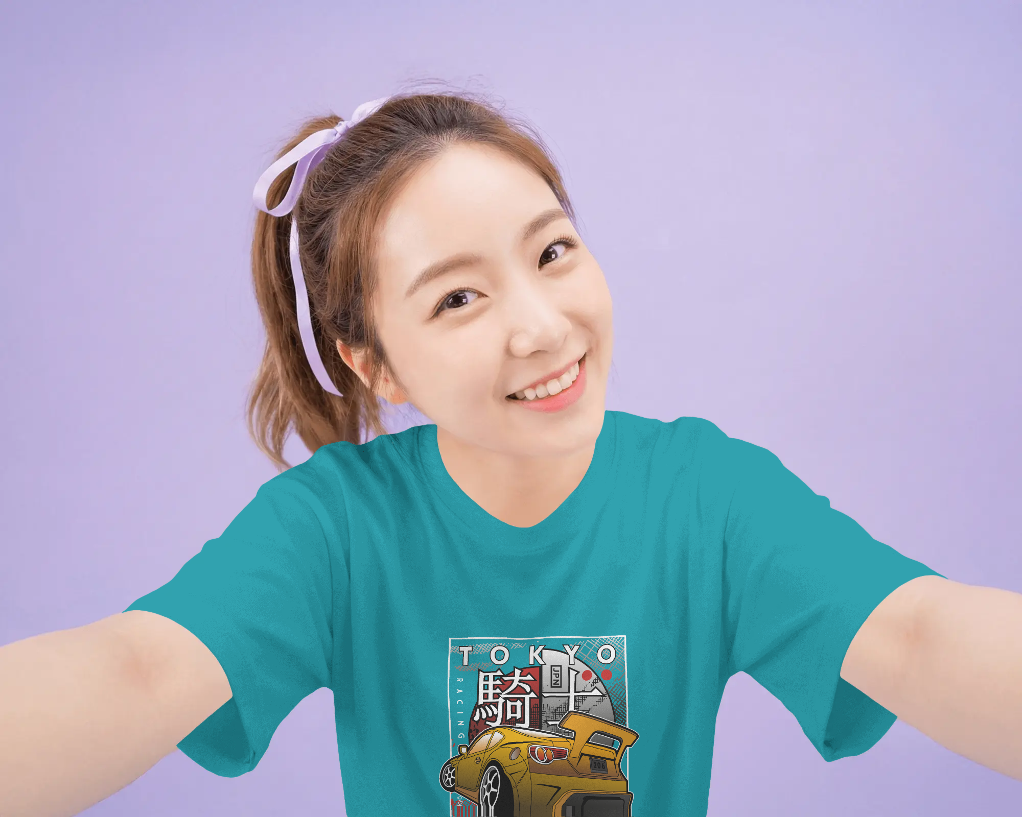 Tokyo Drift Sports Car Women's Graphic T-Shirt: JDM Racing Tuner Culture Tee