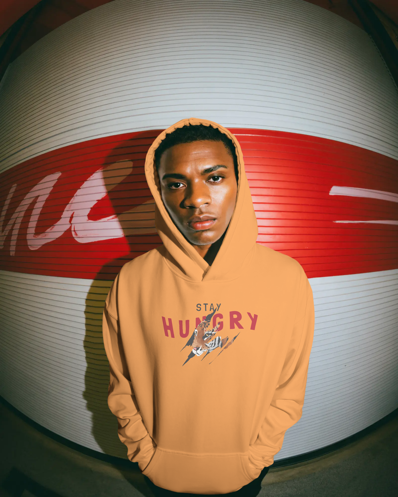 Stay Hungry Never Mind Motivational Graphic Hoodie — Unisex Streetwear Pullover