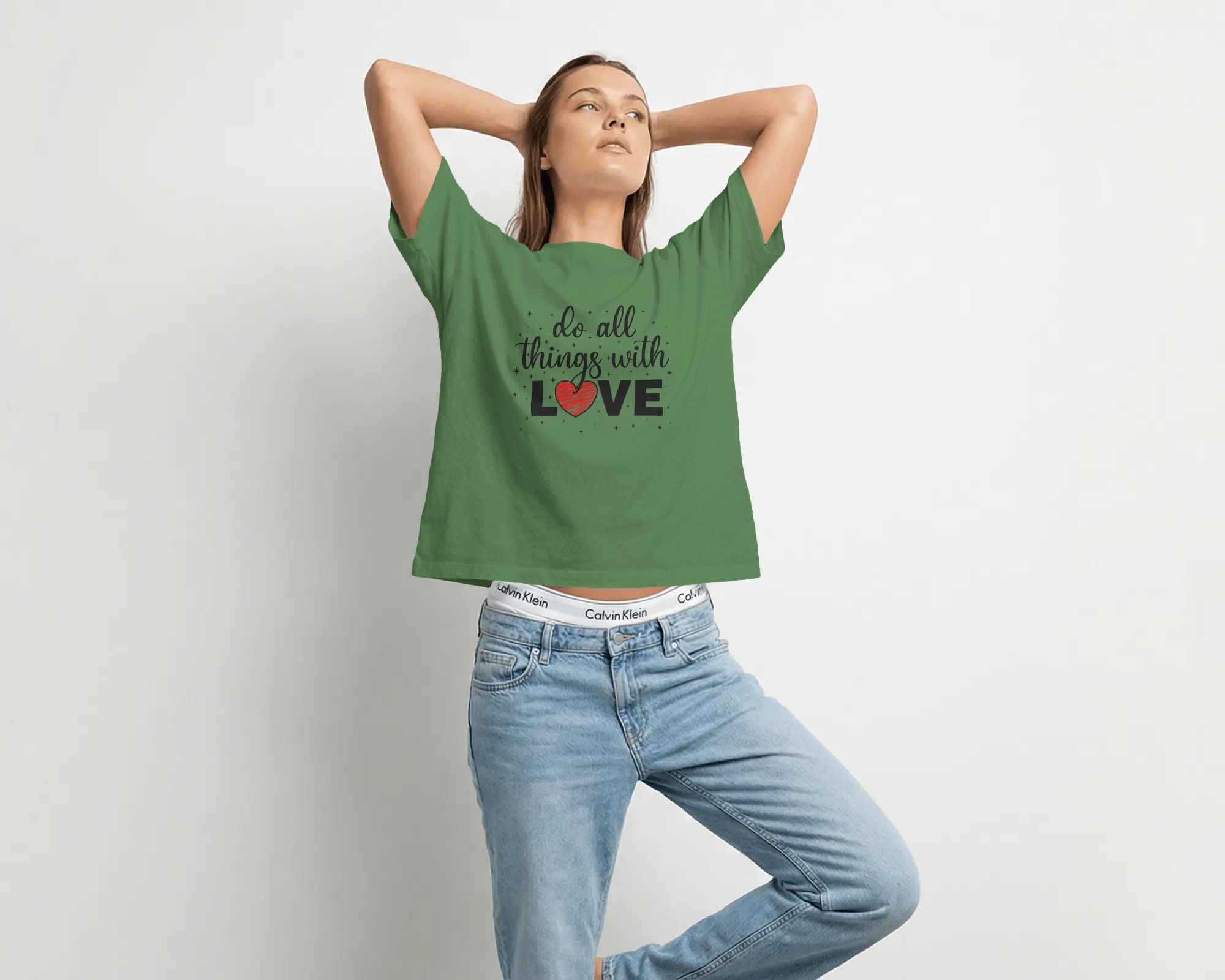 Do All Things With Love Heart Quote T-Shirt - Inspirational Women's Tee