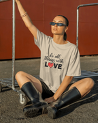 Do All Things With Love Heart Quote T-Shirt - Inspirational Women's Tee