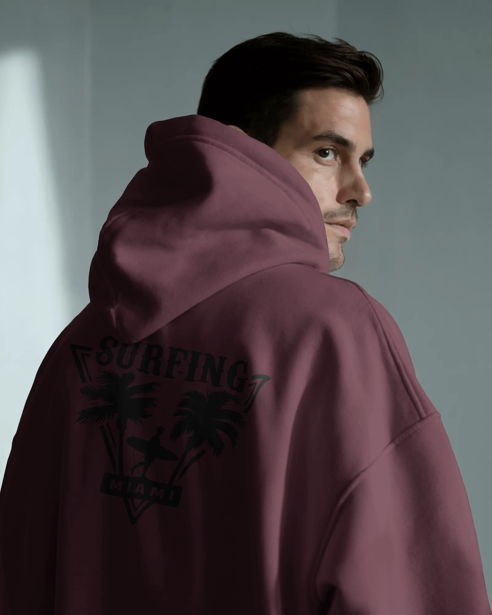 Men's Midweight Pullover Hoodie — Soft Cotton Blend Streetwear Sweatshirt