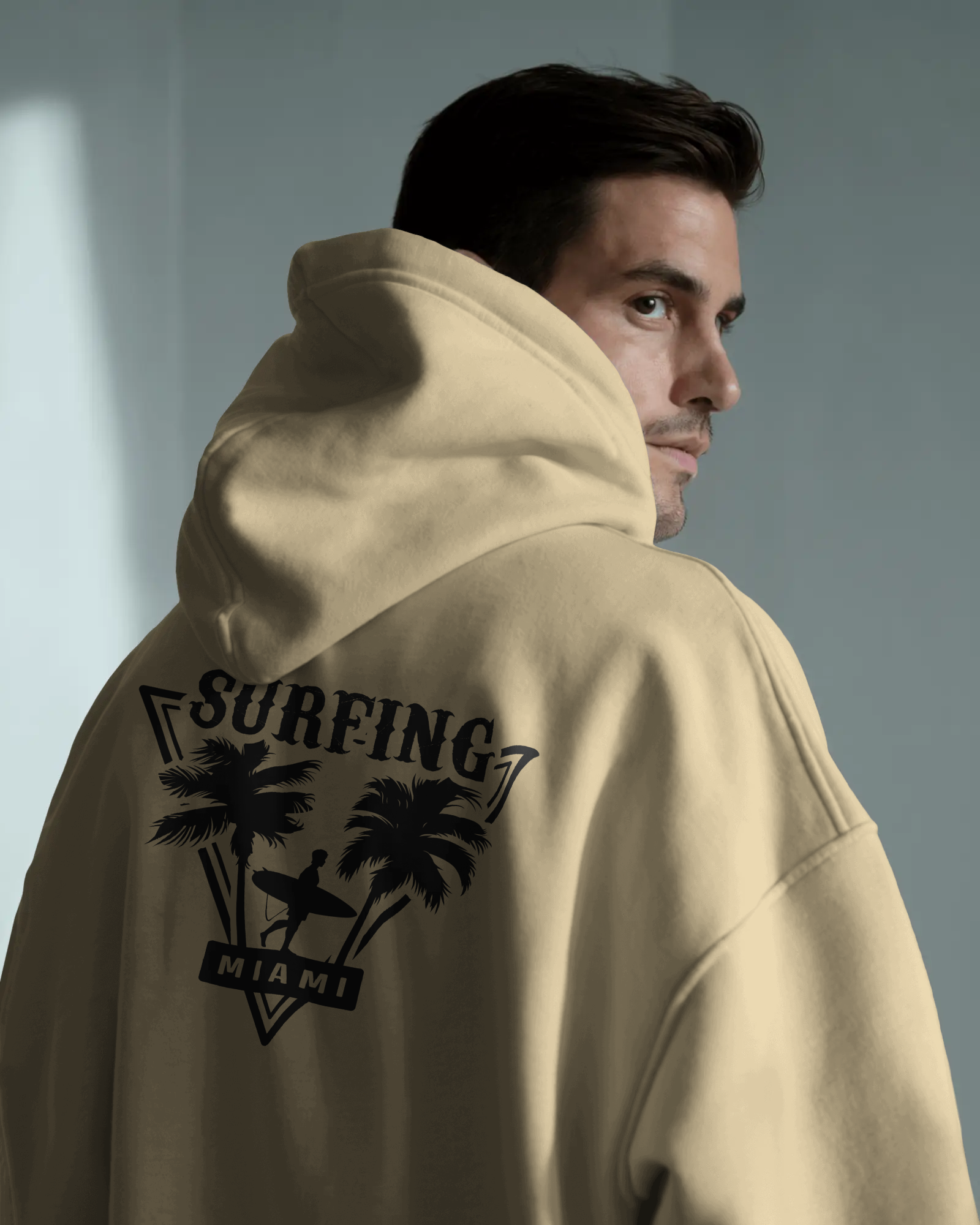 Men's Midweight Pullover Hoodie — Soft Cotton Blend Streetwear Sweatshirt