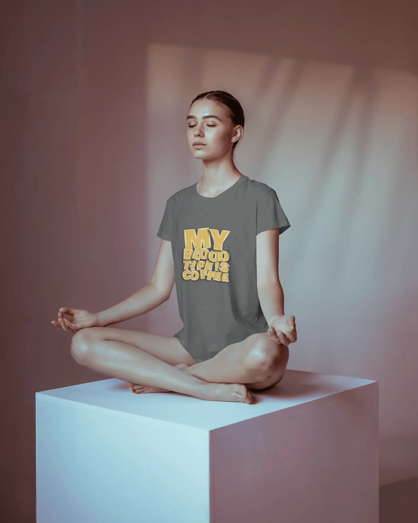 "My Blood Type Is Coffee" Graphic Women's Tee