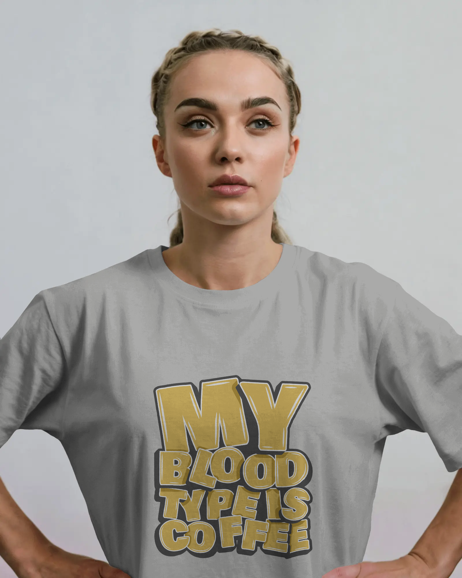 "My Blood Type Is Coffee" Graphic Women's Tee