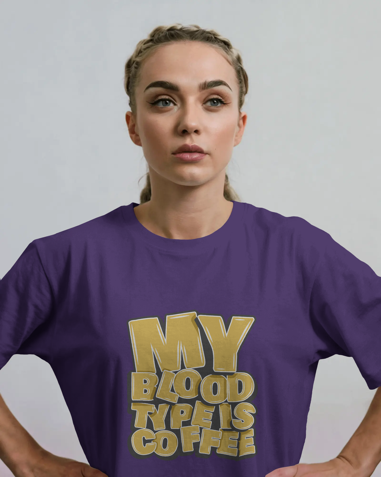 "My Blood Type Is Coffee" Graphic Women's Tee