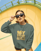 "My Blood Type Is Coffee" Graphic Women Sweatshirt