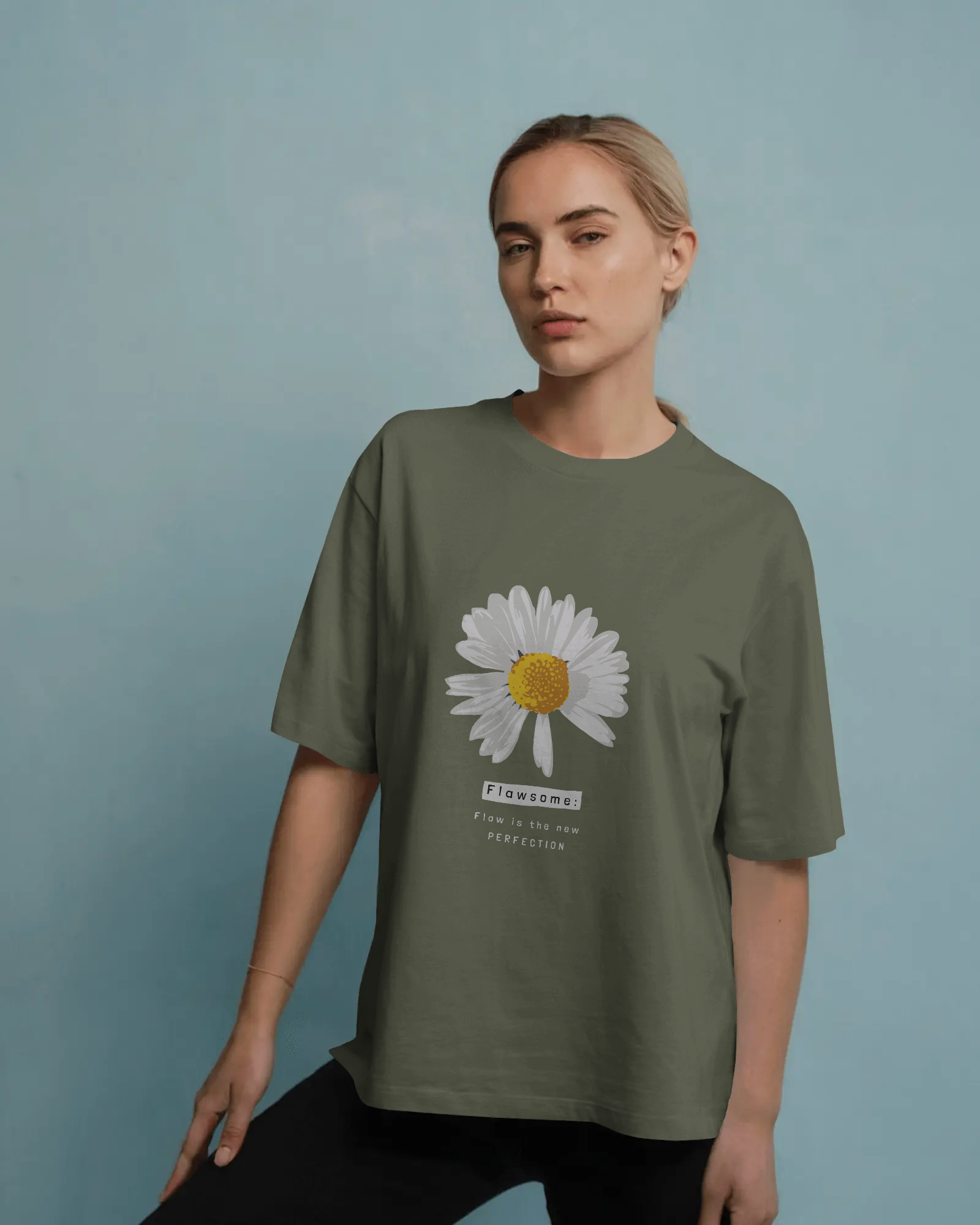 Daisy Graphic Tee — 'Flawsome: I'm in the midst of Perfection' Floral Shirt