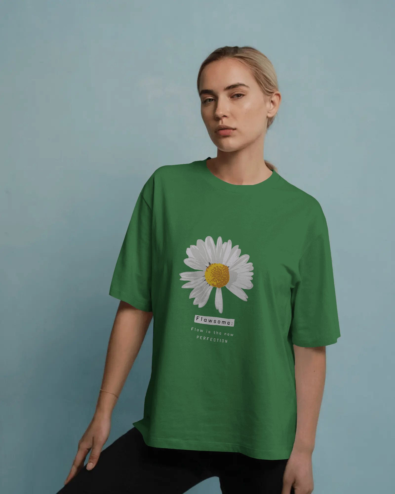 Daisy Graphic Tee — 'Flawsome: I'm in the midst of Perfection' Floral Shirt