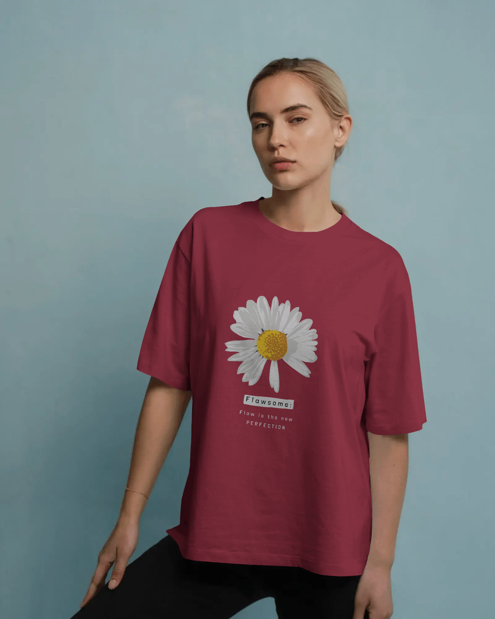 Daisy Graphic Tee — 'Flawsome: I'm in the midst of Perfection' Floral Shirt