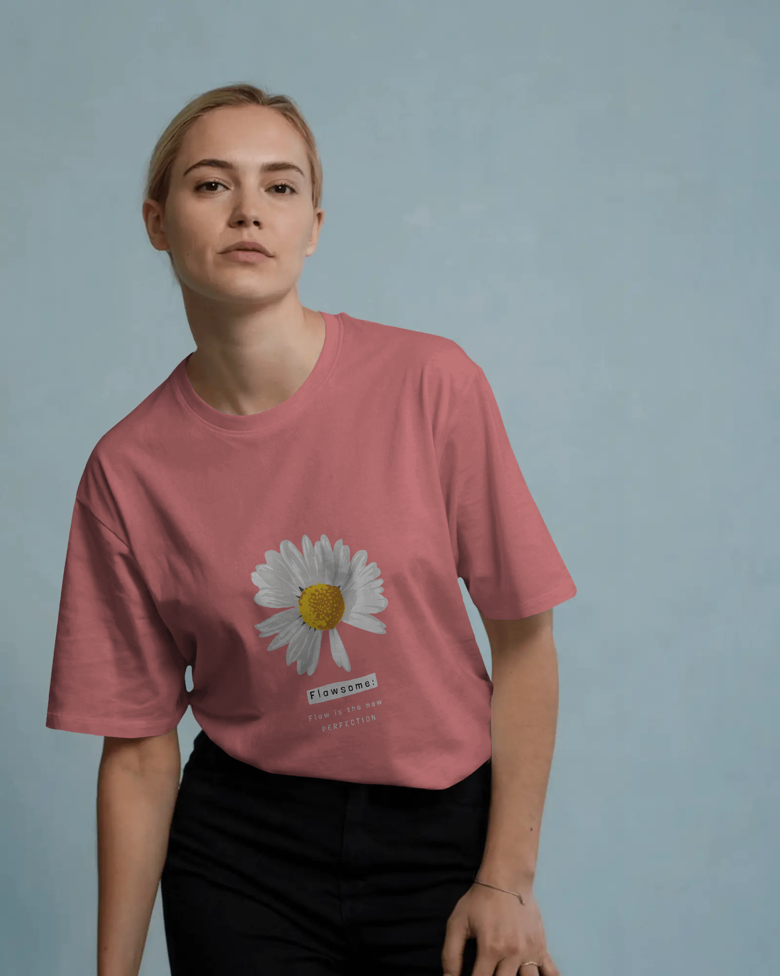 Daisy Graphic Tee — 'Flawsome: I'm in the midst of Perfection' Floral Shirt