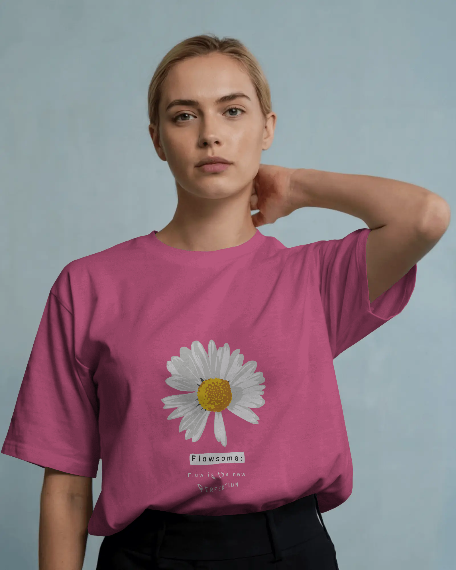 Daisy Graphic Tee — 'Flawsome: I'm in the midst of Perfection' Floral Shirt