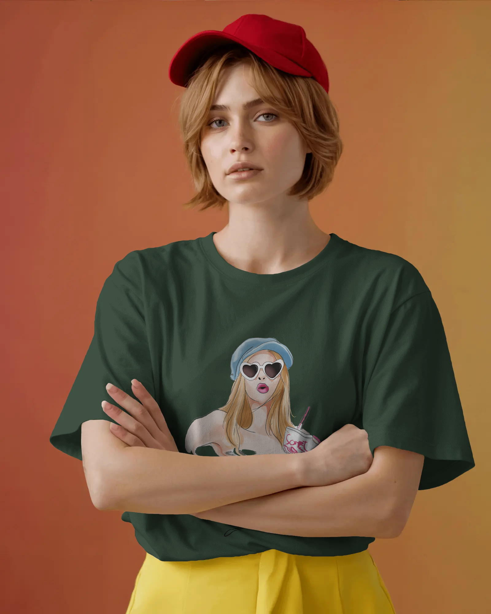 WOW Girl Graphic Tee — Retro Vogue Pop Art T‑Shirt