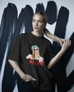 WOW Girl Graphic Tee — Retro Vogue Pop Art T‑Shirt