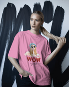 WOW Girl Graphic Tee — Retro Vogue Pop Art T‑Shirt