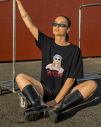 WOW Girl Graphic Tee — Retro Vogue Pop Art T‑Shirt